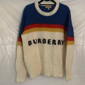 Burberry Osbourne striped mohair sweater